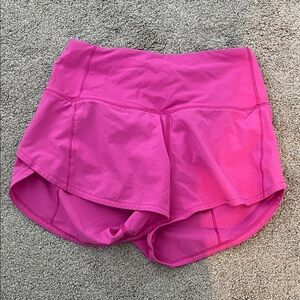 Lululemon Athletica Vibrant Pink Athletic Shorts